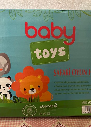 Beden Renkli Safari Bebek Oyun Halısı