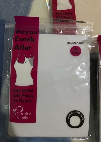 xl Beden Bayan Esnek Pamuklu Atlet