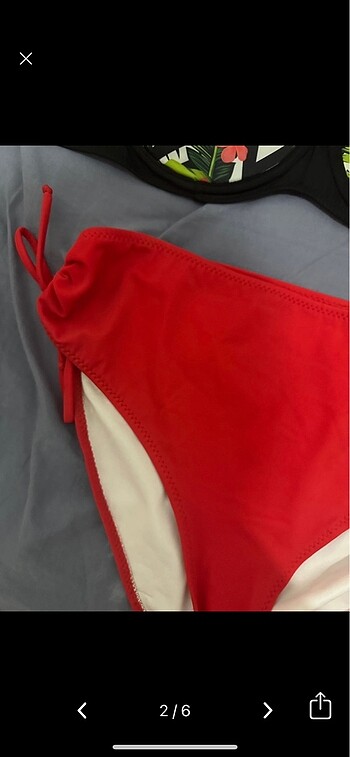 46 Beden kırmızı Renk Bikini takım