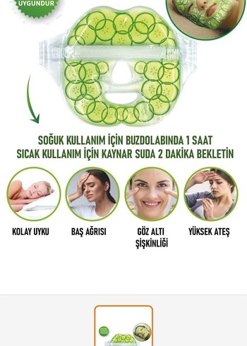 Soğuk ve Sıcak Kullanımlı Göz Maskesi