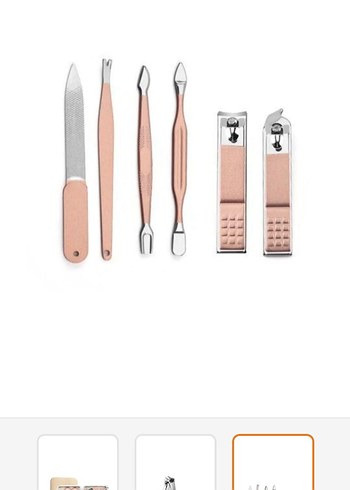 Ocean Pembe 12 Parça Manikür ve Pedikür Seti - Görsel 3