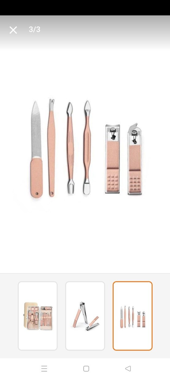 Ocean Pembe 12 Parça Manikür ve Pedikür Seti - Görsel 3