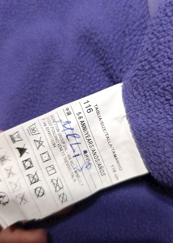 Kız Çocuk Mor Fermuarlı Kapüşonlu Ceket - Görsel 8