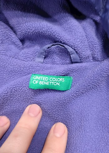 Kız Çocuk Mor Fermuarlı Kapüşonlu Ceket - Görsel 4
