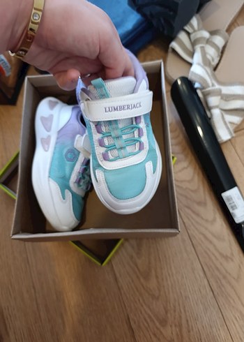 Kız Çocuk Pudra Pembe Cırt Cırtlı Spor Ayakkabı - Görsel 7