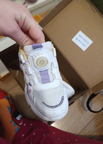 Kız Çocuk Pudra Pembe Cırt Cırtlı Spor Ayakkabı - Görsel 14