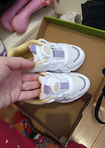 Kız Çocuk Pudra Pembe Cırt Cırtlı Spor Ayakkabı - Görsel 11