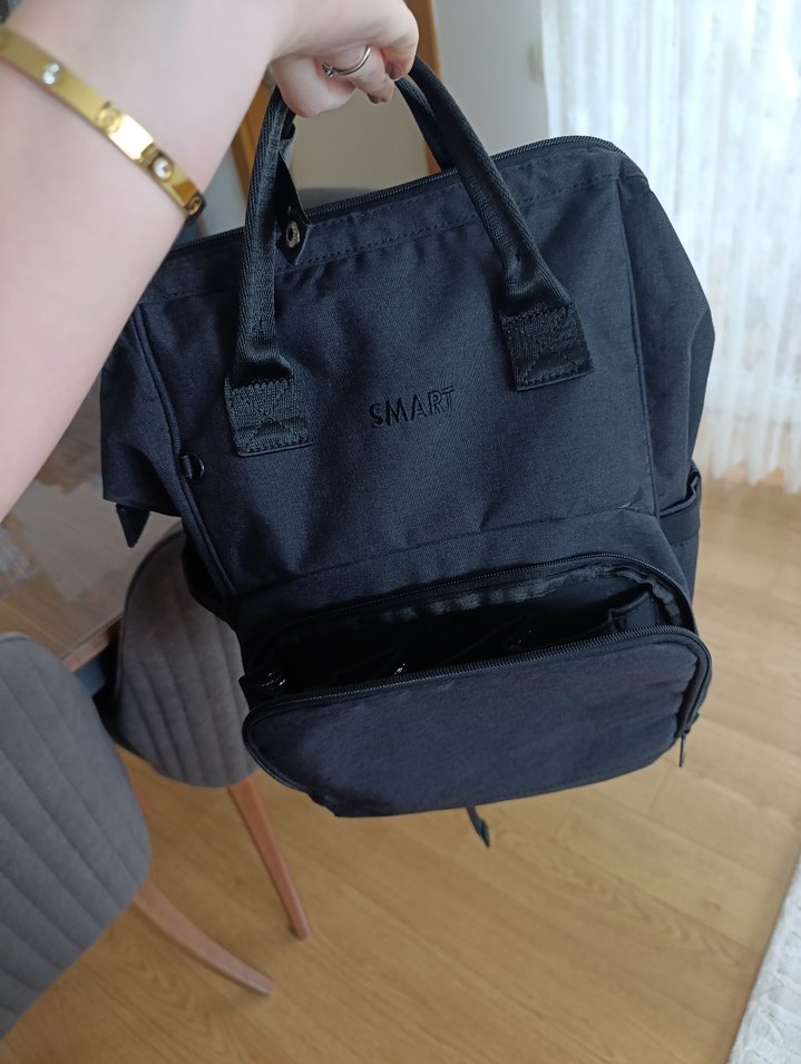 Siyah Smart Bebek Bakım Çantası - Görsel 4
