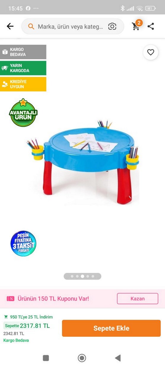 Renkli Su ve Kum Aktivite Masası - Görsel 3