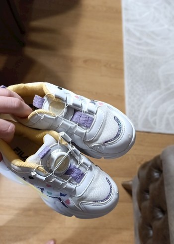 Kız Çocuk Beyaz Renkli Baskılı Spor Ayakkabı - Görsel 3