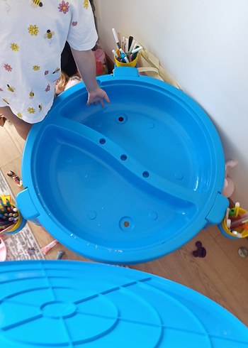 Çocuklar için renkli mavi oyun masası - Görsel 6