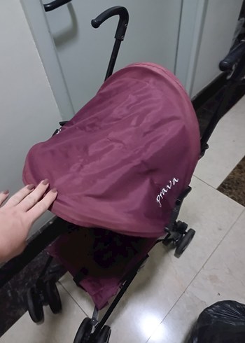 Koyu Mor Bebek Arabası - Görsel 5