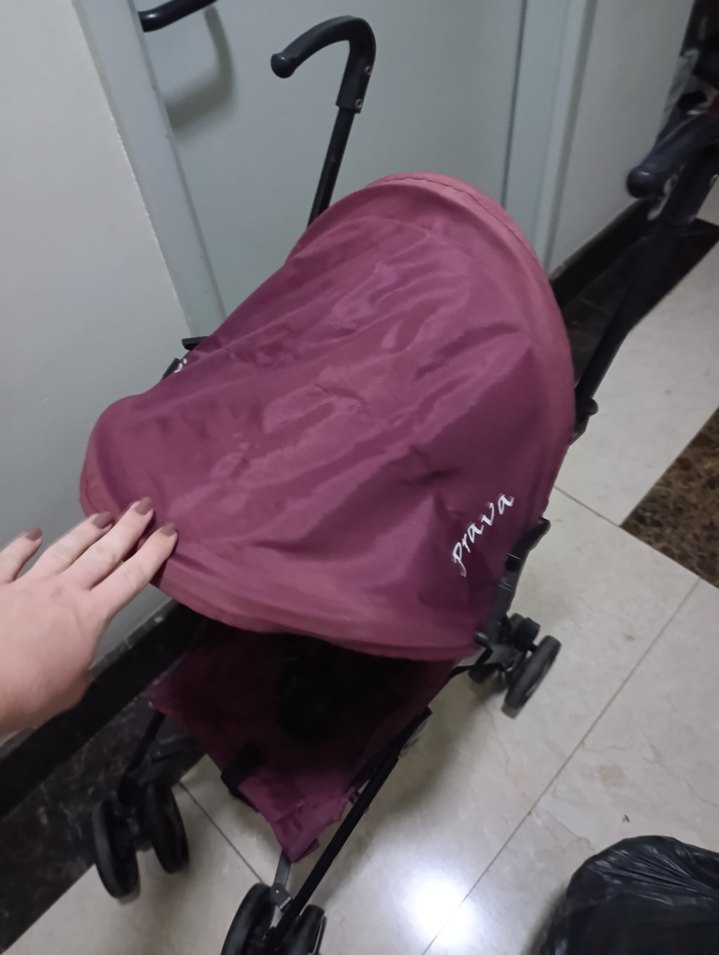 Koyu Mor Bebek Arabası - Görsel 5