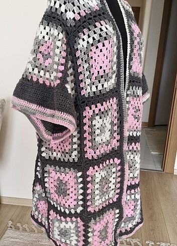 Yarım kollu hirka - Görsel 2