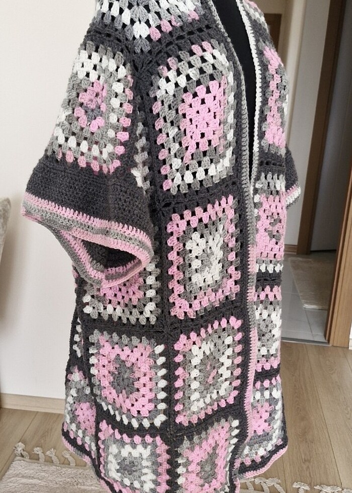 Yarım kollu hirka - Görsel 2