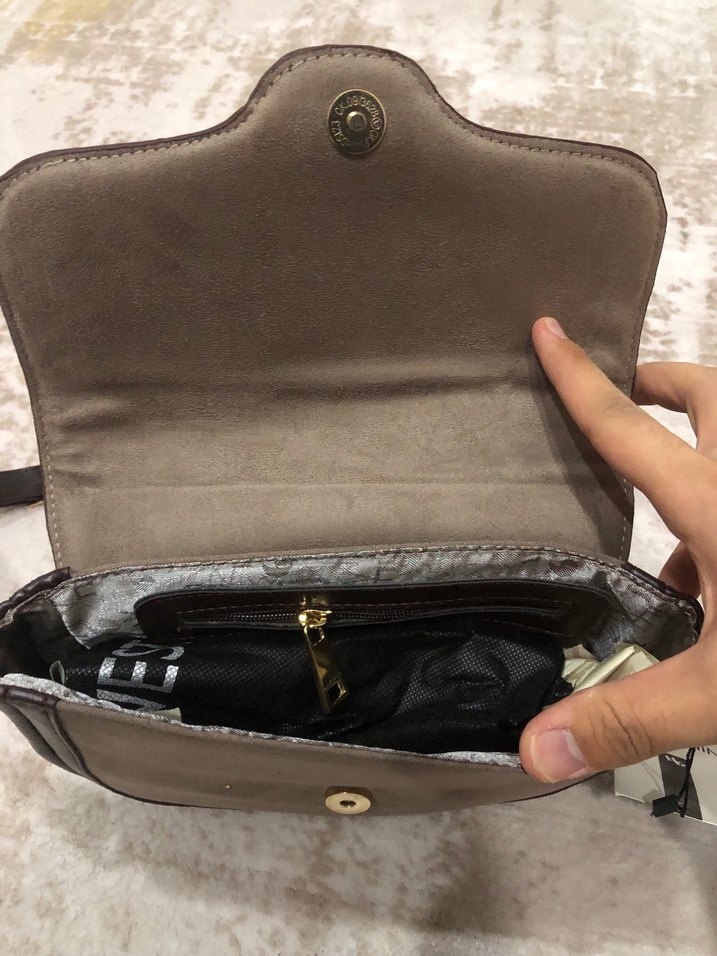 Nine West Bej Süet Kadın Çanta - Görsel 2