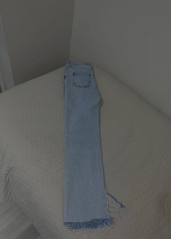 mavi uzun Boy Regular Fit Kadın Denim Pantolon