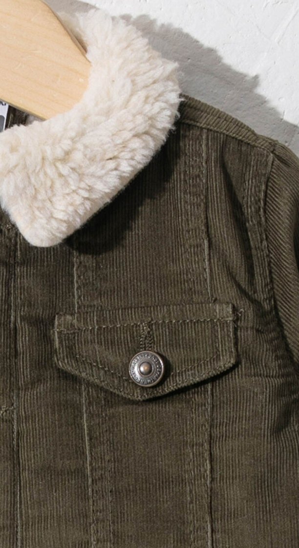 Düğmeli Haki Erkek Çocuk Ceket - Görsel 3