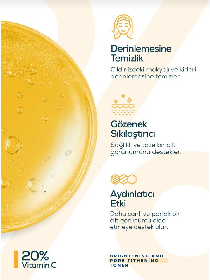%20 Vitamin C Aydınlatıcı Yüz Temizleme Jeli - Görsel 3