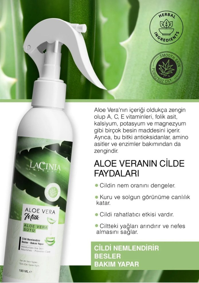 Lacinia Aloe Vera Vücut Losyonu 200 ml - Görsel 3