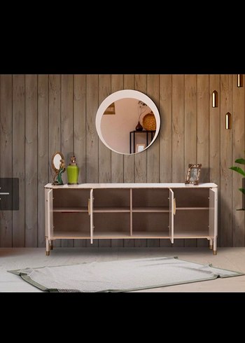 Bej ve kahve yemek odası - Görsel 12