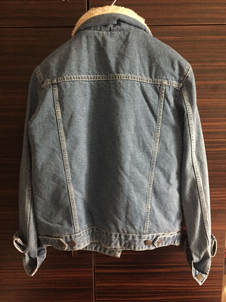 38 Beden mavi Renk Topshop MOTO vintage seri kot ceket