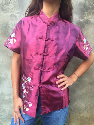 Vintage tafta kimono bluz