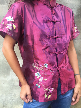 universal Beden Vintage tafta kimono bluz