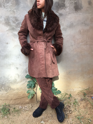 Diğer Vintage nubuk kürklü palto