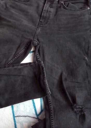 Zara Gri Düğmeli Zara Jean
