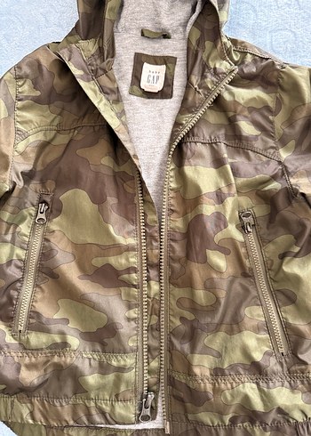 Kapüşonlu Kamuflaj Desenli Erkek Çocuk Mont - Görsel 2