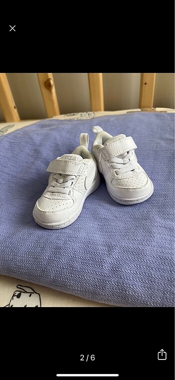 Nike beyaz 18.5 ayakkabı