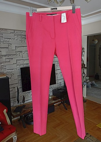Pembe Kadın Kumaş Pantolon