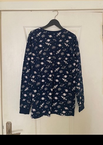 LC Waikiki Uzun Kollu Mavi Erkek Çocuk Pijama Takımı