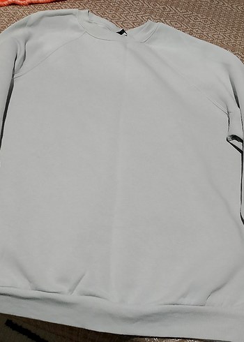 xxl Beden gri Renk Gri Kadın Sweatshirt, Bisiklet Yaka, Rahat Kesim