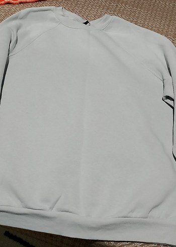 Defacto Gri Kadın Sweatshirt, Bisiklet Yaka, Rahat Kesim