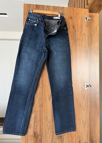 Kadın Lacivert Denim Normal Kesim Jean