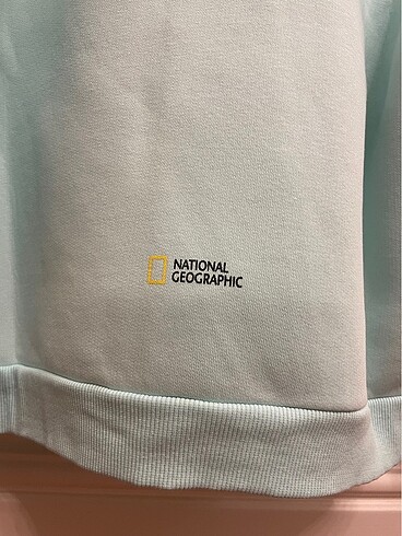 l Beden National Geographic Kapüşonlu Turkuaz Sweatshirt
