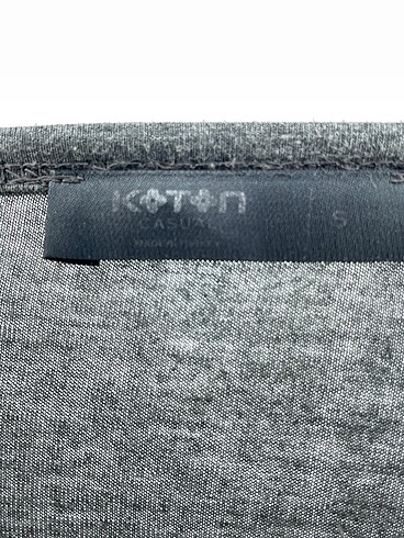 s Beden gri Renk Koton T-shirt %70 İndirimli.