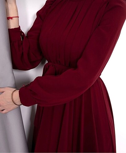 s Beden bordo Renk Elbise