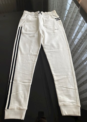 Kadın Beyaz Pamuklu Fermuarlı Eşofman Takımı - Görsel 7