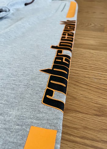 Gri Baskılı Fermuarlı Erkek Spor Eşofman - Görsel 3