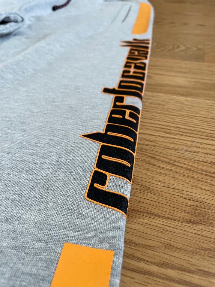 Gri Baskılı Fermuarlı Erkek Spor Eşofman - Görsel 3