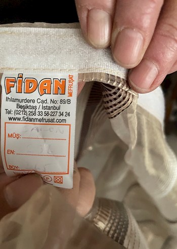 Bej Gri Bohem Desenli Tül Perde - Görsel 5