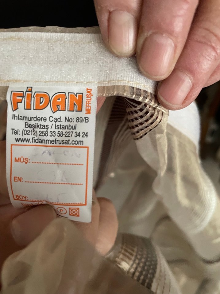 Bej Gri Bohem Desenli Tül Perde - Görsel 5