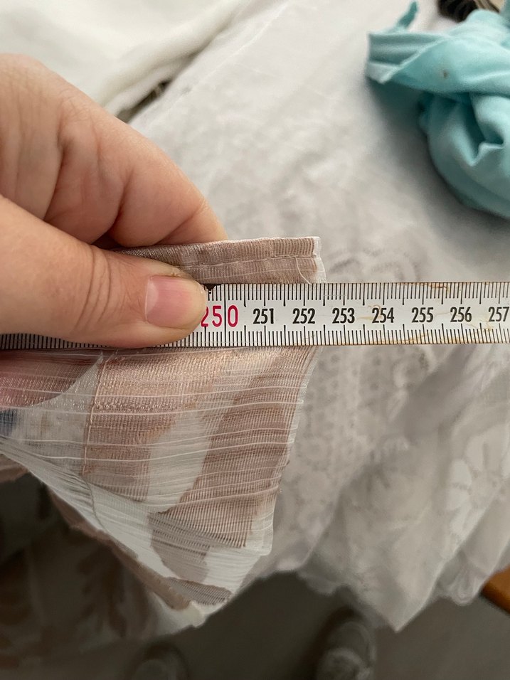 Bej Gri Bohem Desenli Tül Perde - Görsel 4