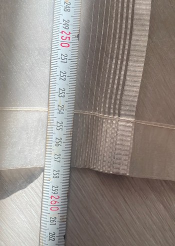 Bej Modern Desensiz Tül Perde - Görsel 5