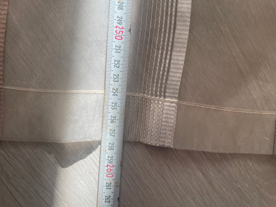 Bej Modern Desensiz Tül Perde - Görsel 5