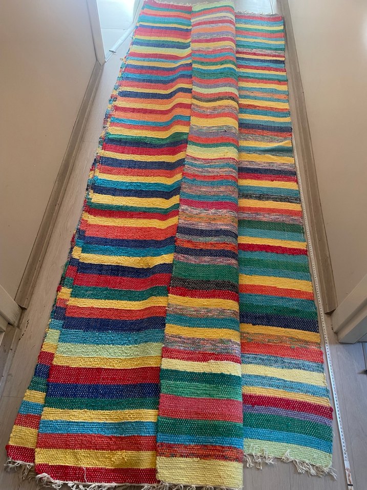Çok Renkli Çizgili Halı - Görsel 5