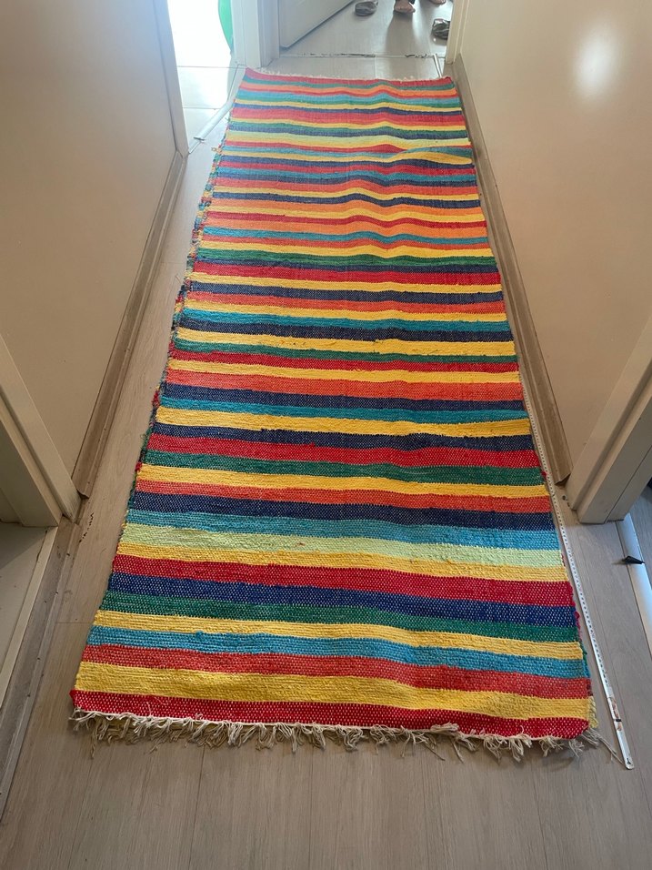 Çok Renkli Çizgili Halı - Görsel 3